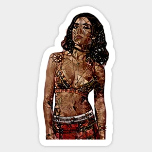 Abstract Jhene Aiko Sticker